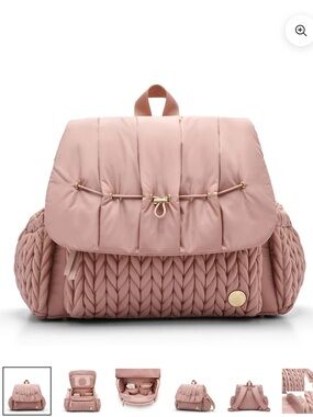 Levy Backpack Dusty Rose Happ brand diaper bag